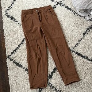 Brown wide leg pants